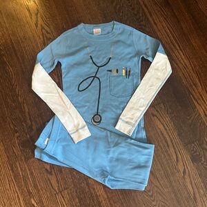 Hanna Andersson Blue Doctor Pajama Set